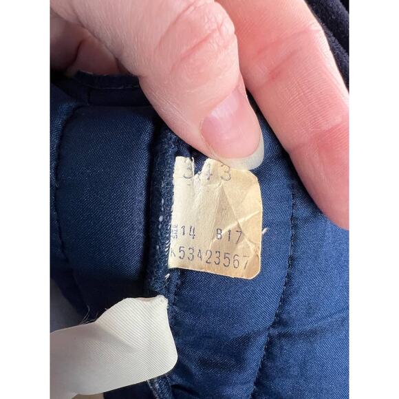 blazer Quilted velour elegant navy blue - Picture 11 of 13